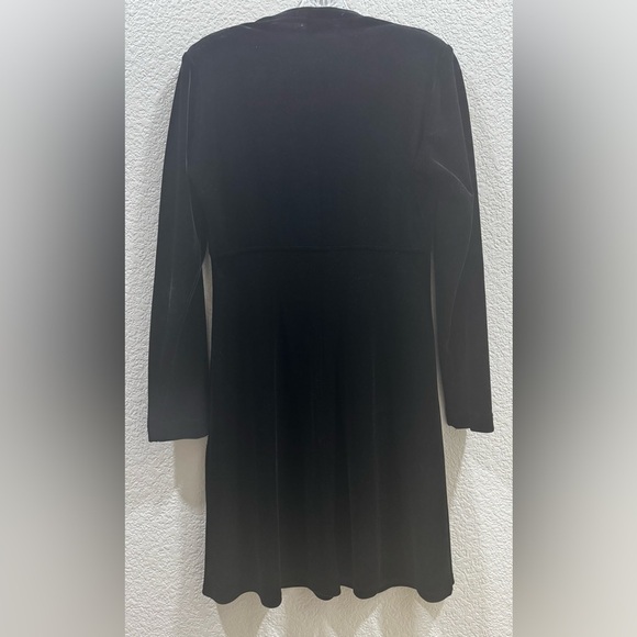Vintage Rabbit Rabbit Rabbit Designs Black Velvet Dress - Picture 3 of 5